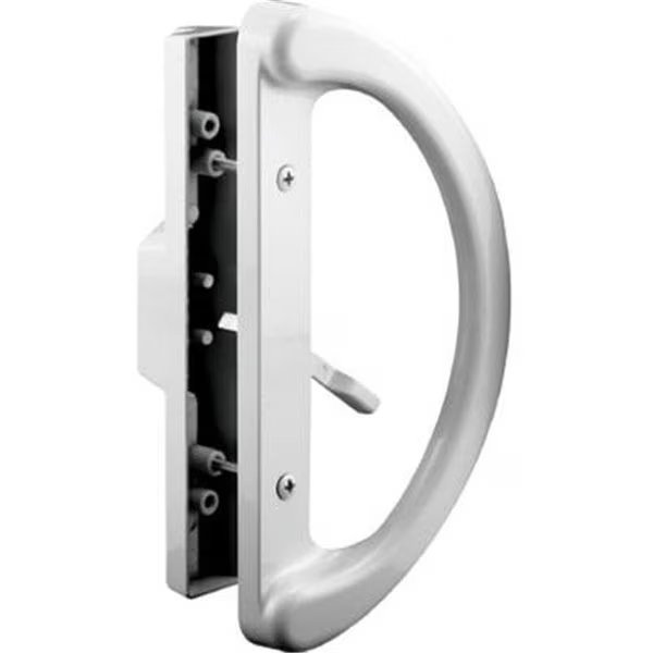 Prime Line 143598 White; Sliding Patio Door Handle Set, Prime-Line, Mfr#: 130957